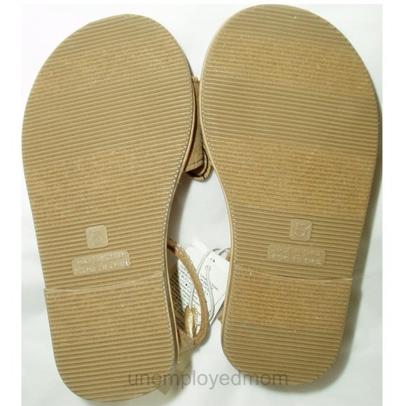 Tan Sandals Deer Face Little Girls Toddlers Summer - Picture 6 of 7